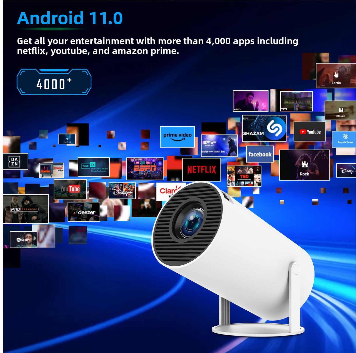 Hy300 Projector Home 4K